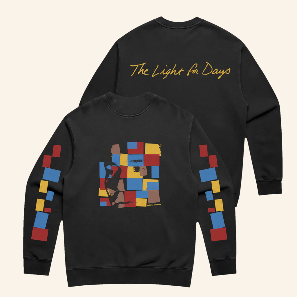 Jacob Collier Merch The Light For Days Mosaic Sweatshirt Music Gift Ideas For Guys Jacob Collier Merch The Light For Days Mosaic Sweatshirt Music Gift Ideas For Guys
