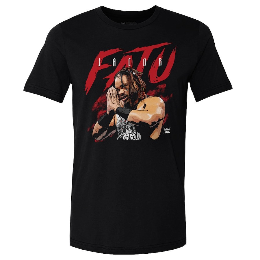 Jacob Fatu Shirt Men's 500 Level Black Jacob Fatu Name Grunge T-Shirt
