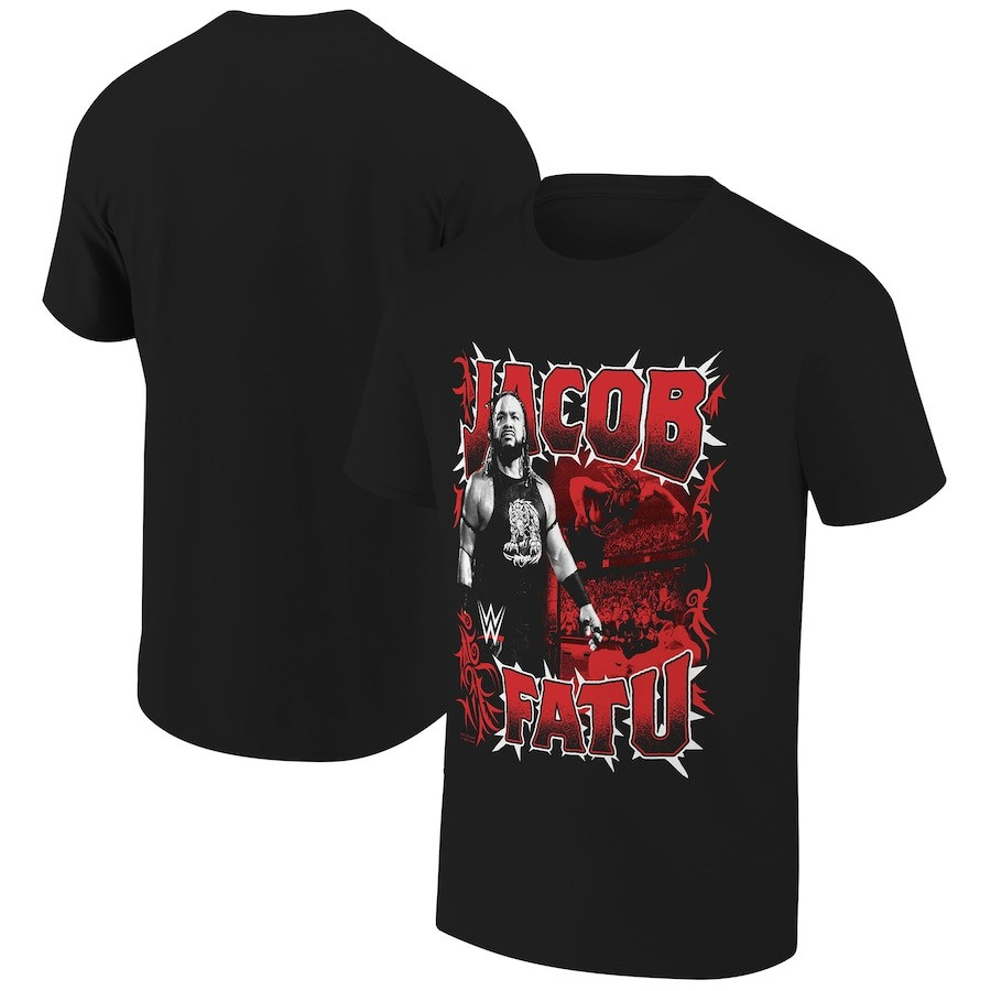 Jacob Fatu Shirt Men's Ripple Junction Black Jacob Fatu Table Dive Tribal T-Shirt