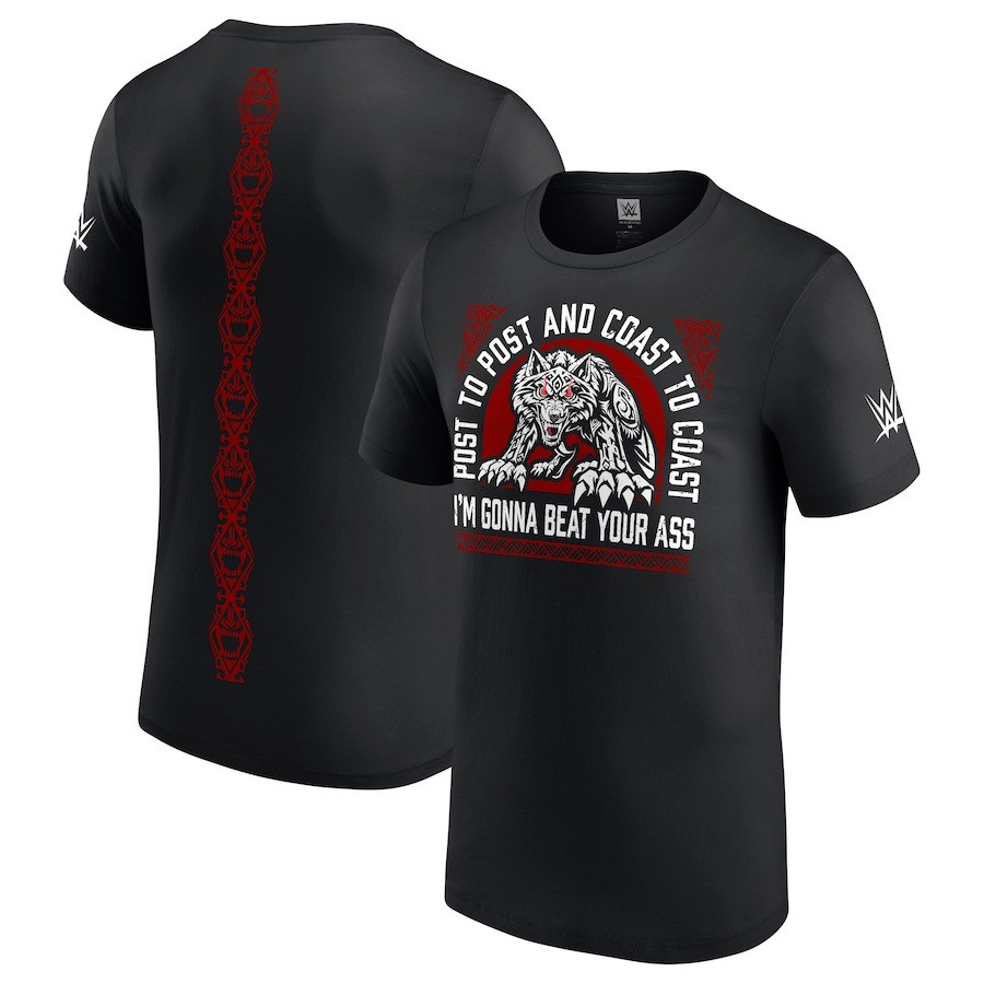 Jacob Fatu Shirt Tribal Wolf Native Post To Post And Coast To Coast I'm Gonna Beat Your Ass