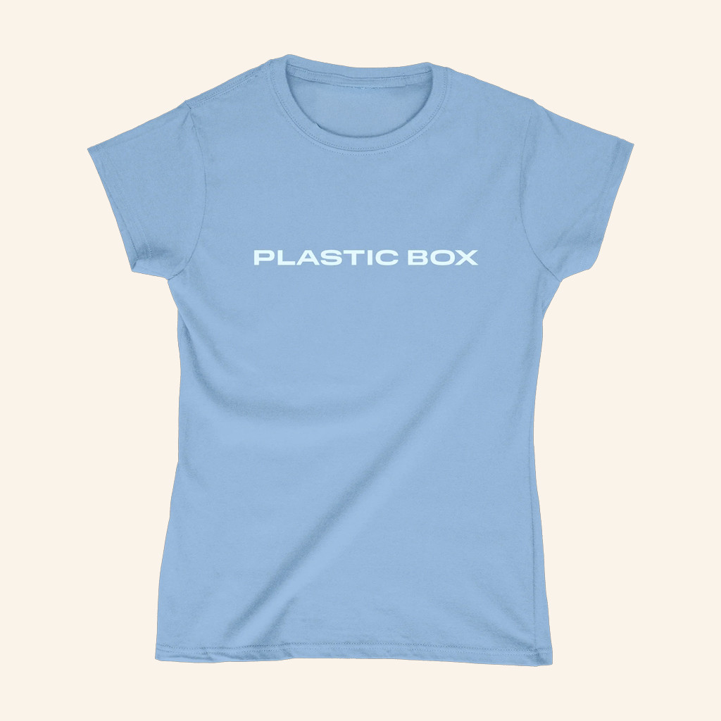Jade Merch Plastic Box Blue Baby Tee Gifts For Girlfriend Jade Merch Plastic Box Blue Baby Tee Gifts For Girlfriend