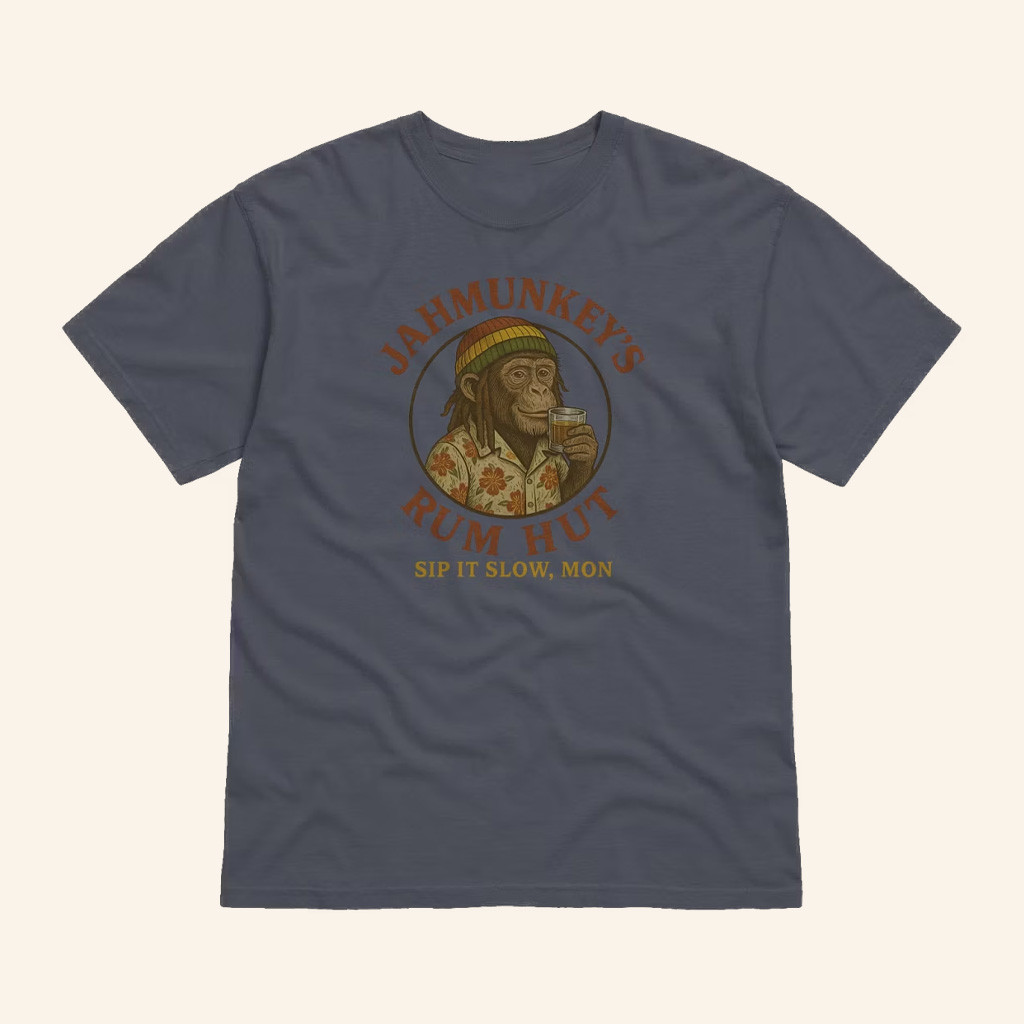 Jahmunkey Merch Jahmunkey's Rum Hut Logo T-Shirt Christmas Gifts For Him Jahmunkey Merch Jahmunkey's Rum Hut Logo T-Shirt Christmas Gifts For Him