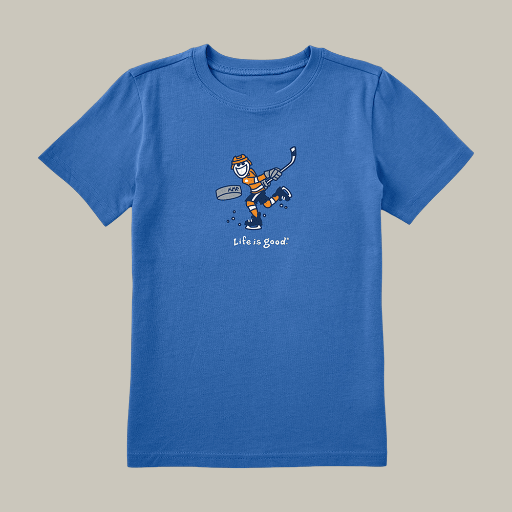 Jake Slap Shot Life Is Good T-Shirt Hockey Graphic Tee Unique Gift For Husband