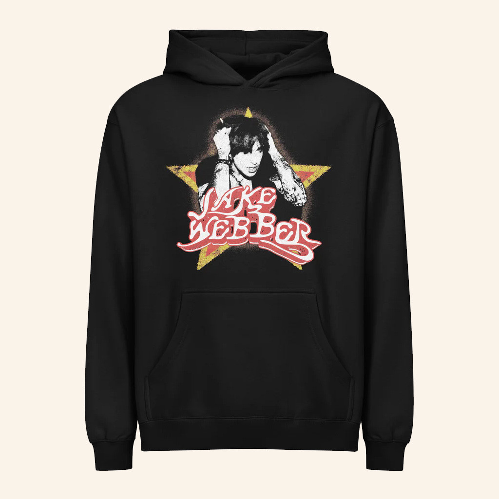 Jake Webber Merch Jake Webber Star Hoodie Presents For Music Lovers Jake Webber Merch Jake Webber Star Hoodie Presents For Music Lovers
