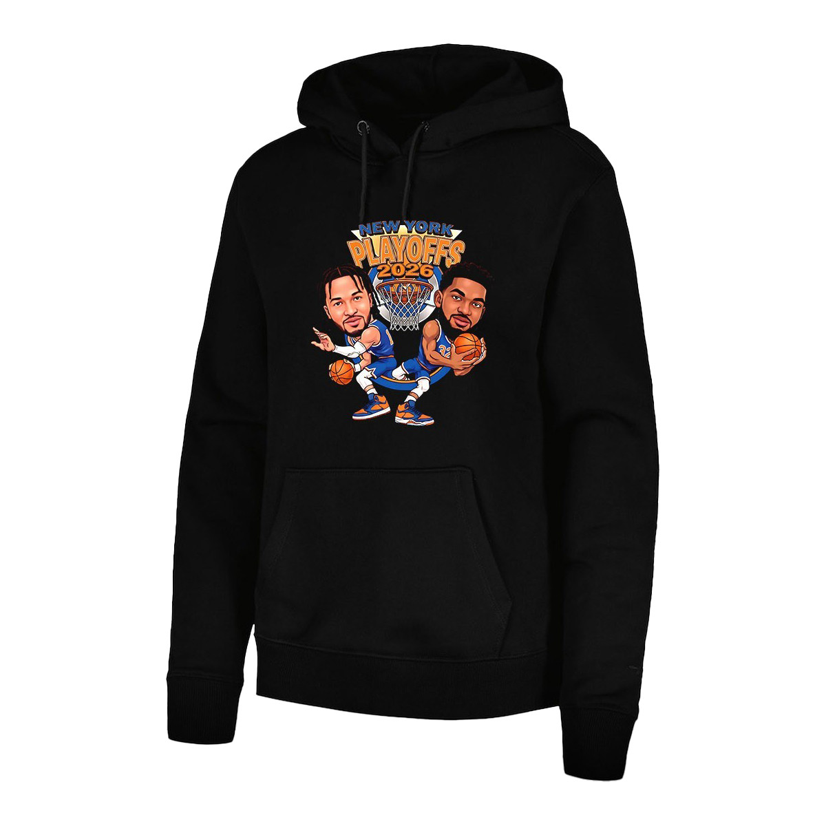 Jalen Brunson And Karl Anthony Towns New York Knicks NBA Playoffs 2026 Hoodie Basketball Apparel