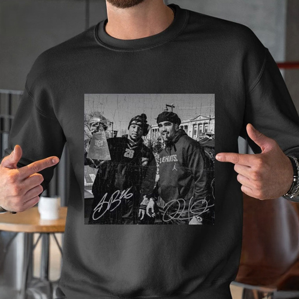 Jalen Hurts And Saquon Barkley Philadelphia Football Shirt Fan Merch Gifts For Football Fan