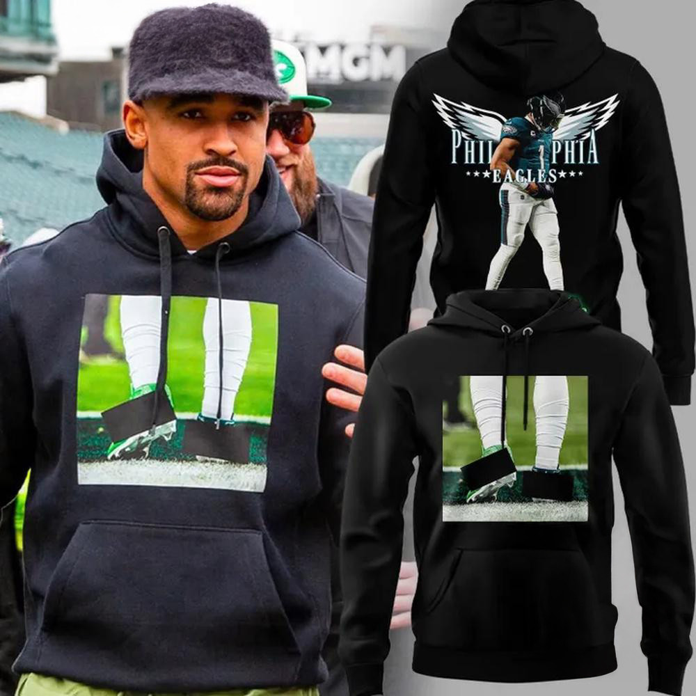 Jalen Hurts Philadelphia Eagles Football Hoodie Gifts For Football Lovers