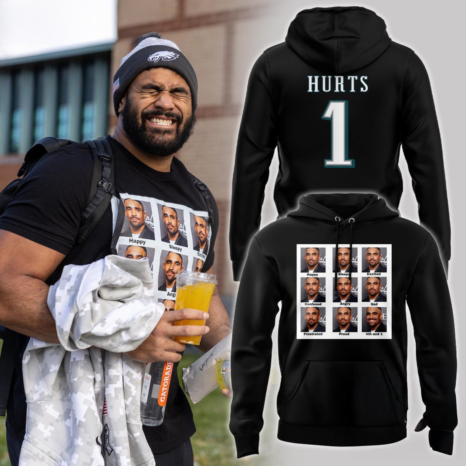 Jalen Hurts Philadelphia Eagles Special Edition Hoodie Best Football Gifts