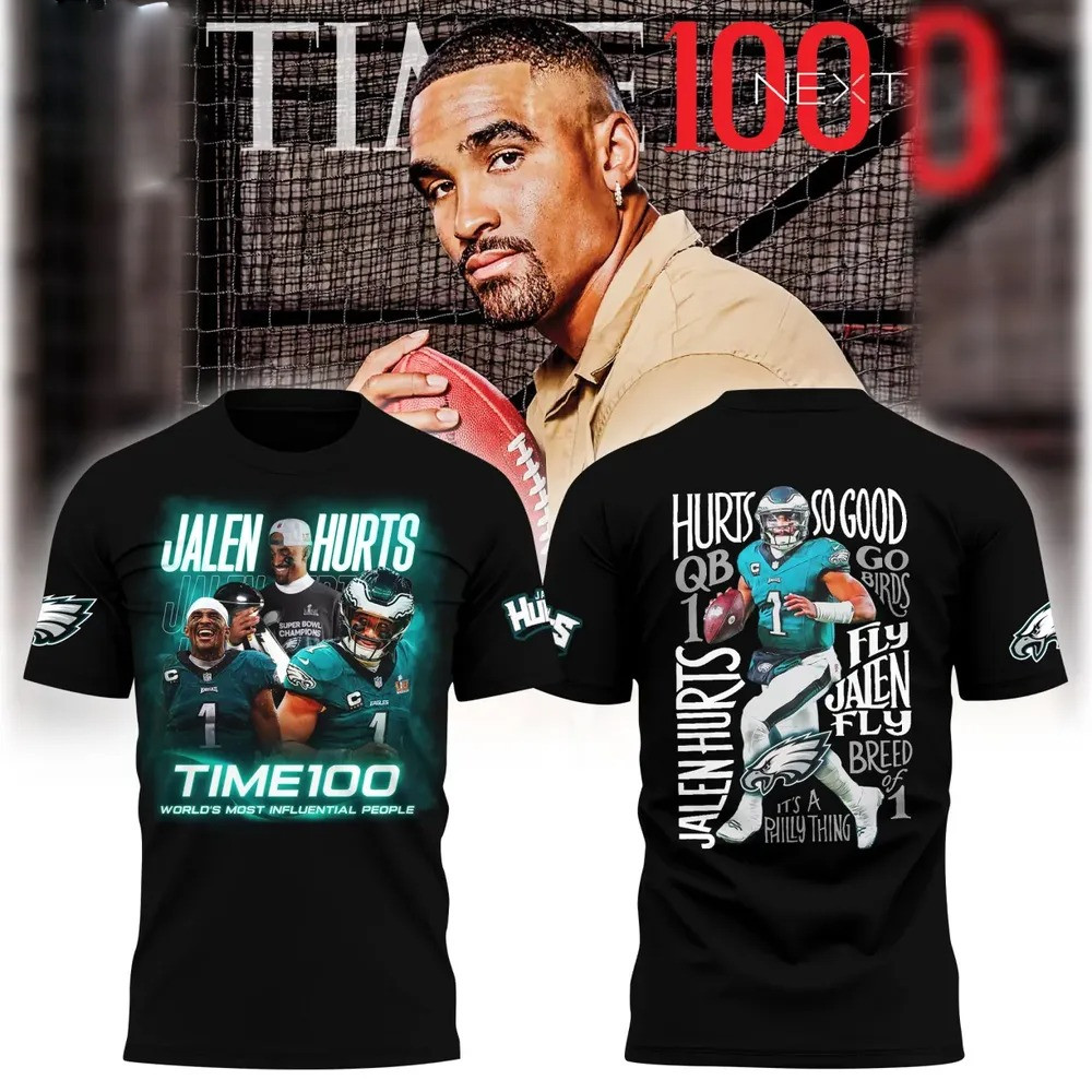Jalen Hurts TIME100 Limited Edition T-Shirt Best Gift For Golfer Dad