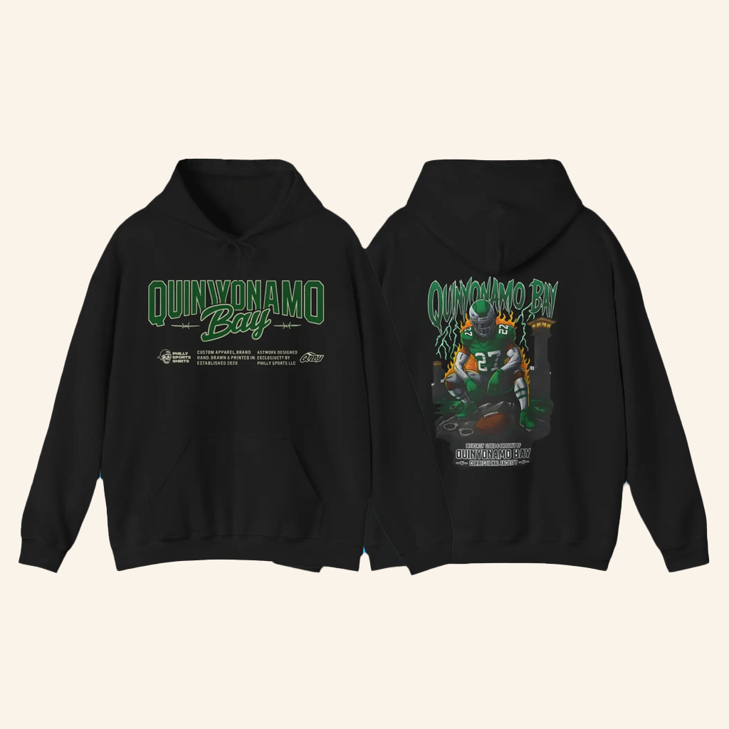 Jalen Hurts Wearing Quinyonamo Bay Hoodie Best Gifts For Football Fans Jalen Hurts Wearing Quinyonamo Bay Hoodie Best Gifts For Football Fans