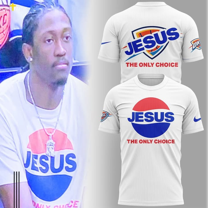 Jalen Williams Jesus The only Choice T-Shirt Faith OKC Oklahoma City Thunder Fan Merch