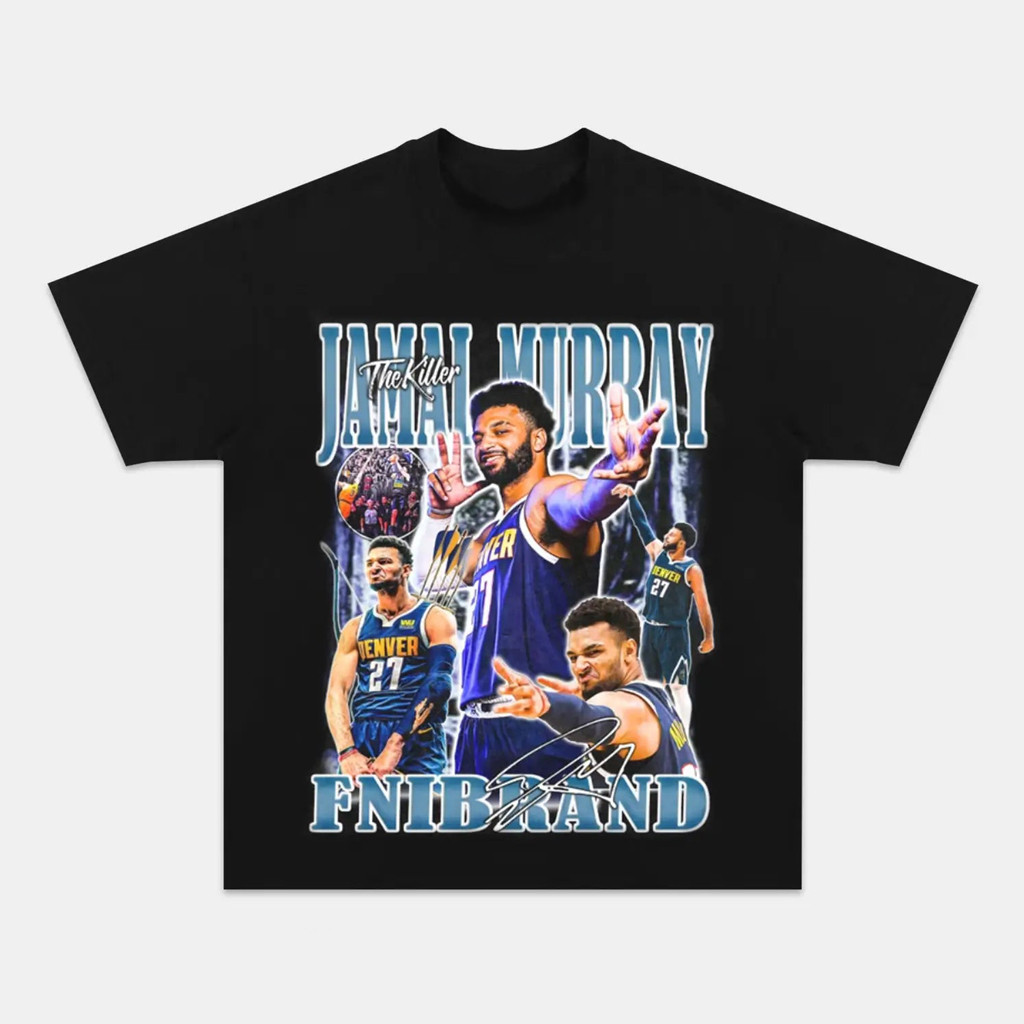 Jamal Murray Vintage Graphic T-Shirt Denver Basketball Shirt Gifts For Basketball Fan