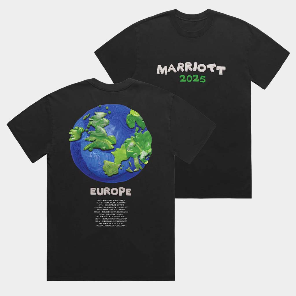 James Marriott Merch James Marriott Europe 2025 Tour Black T-Shirt Gifts For Husband