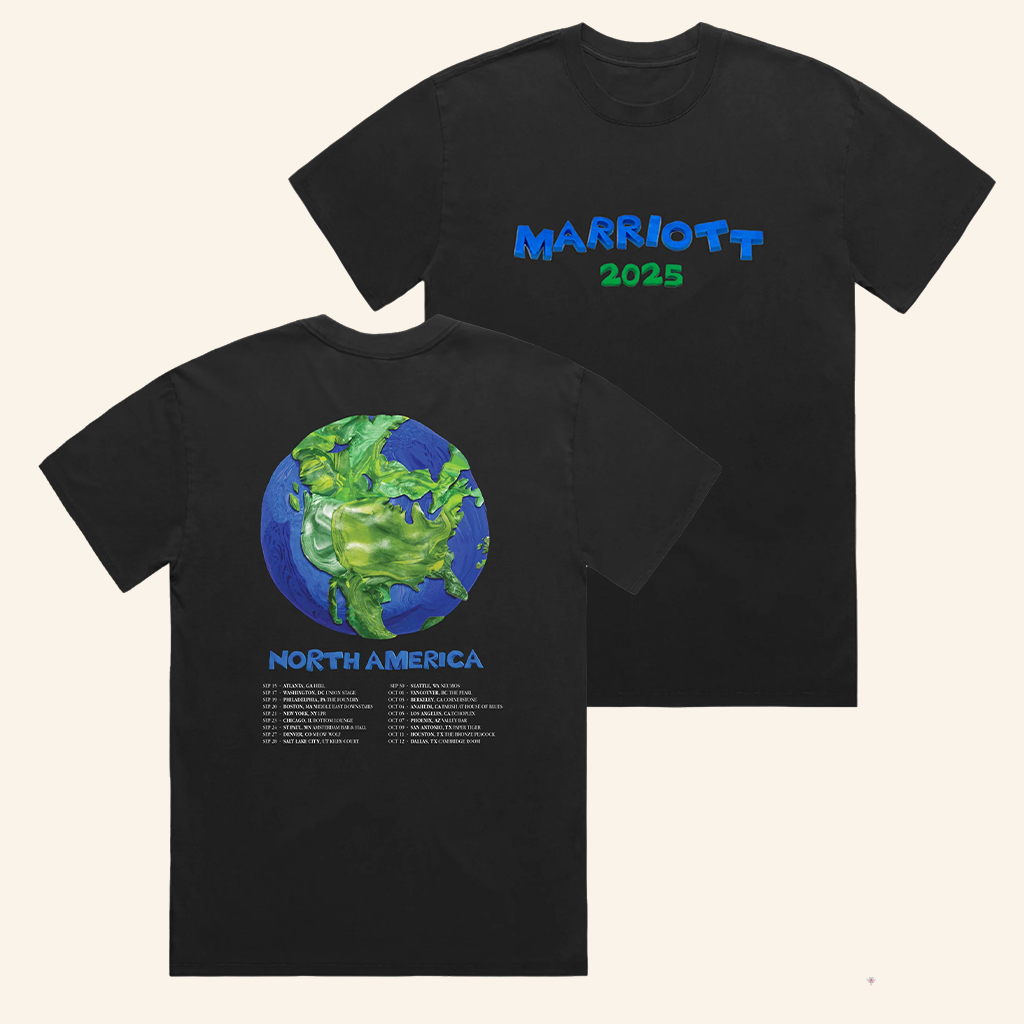 James Marriott Merch Marriott US 2025 Tour Black T-Shirt Music Gift Ideas For Guys