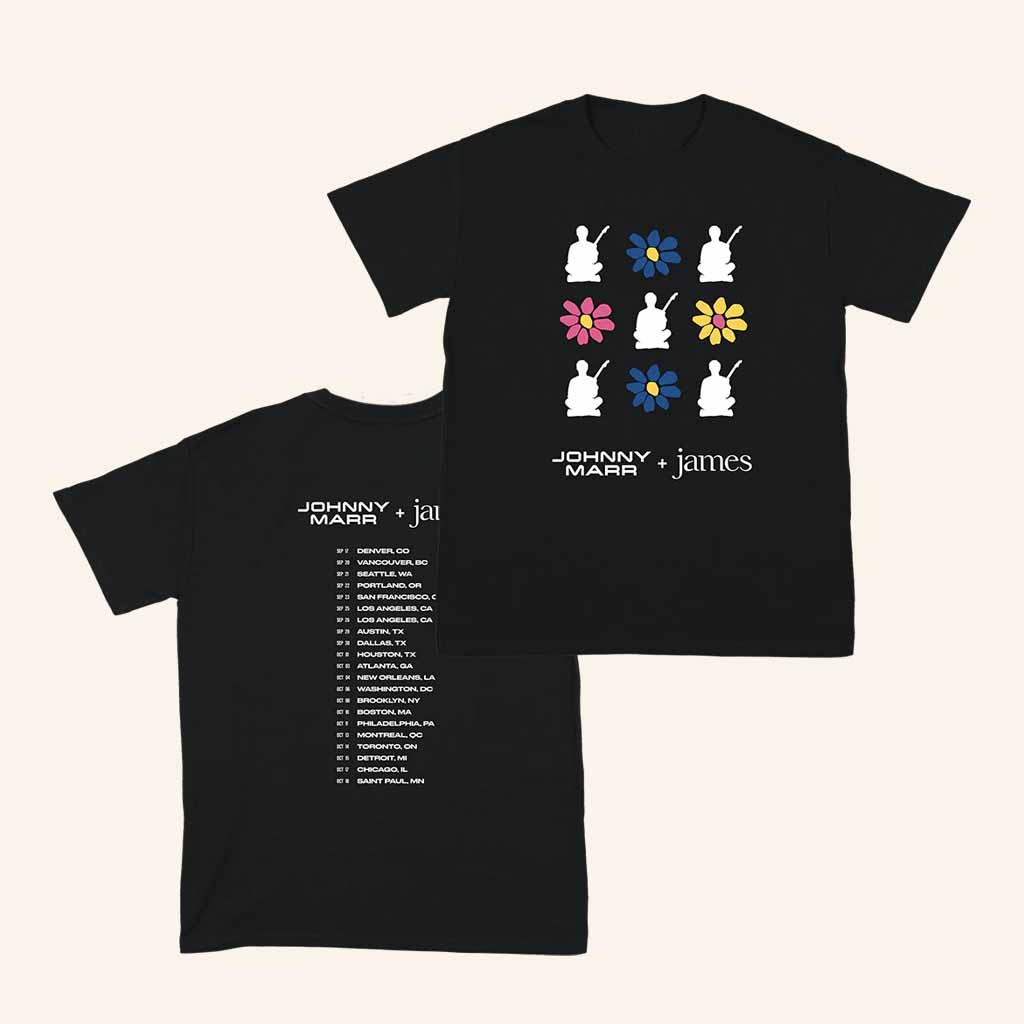 James Merch Johnny Marr And James Cartoon Tour T-Shirt Gift For Music Lovers James Merch Johnny Marr And James Cartoon Tour T-Shirt Gift For Music Lovers