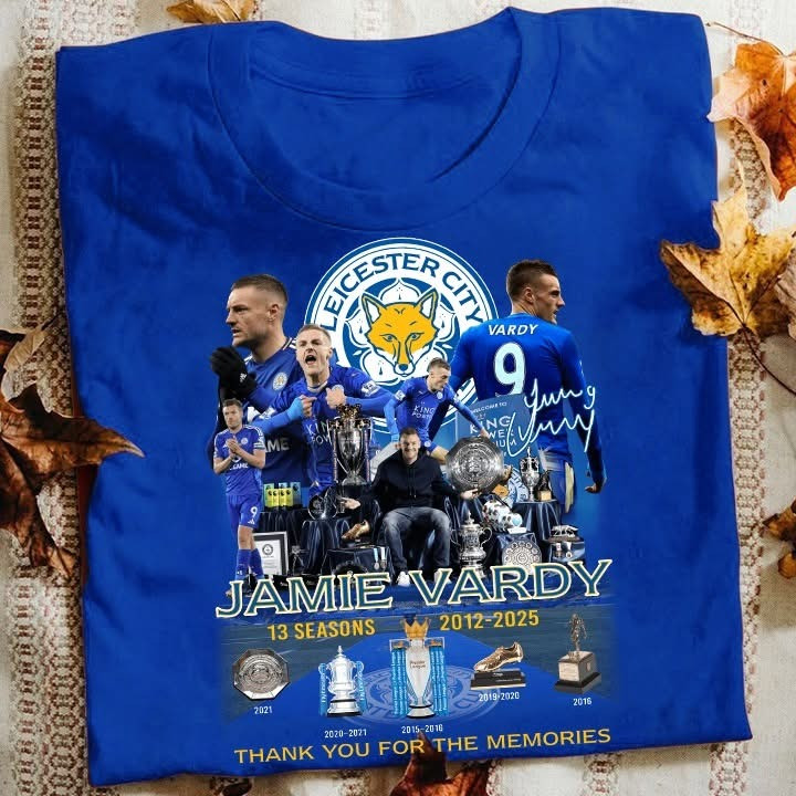 Jamie Vardy Leicester City Legend T-Shirt Thank You For The Memories Gifts For Fans