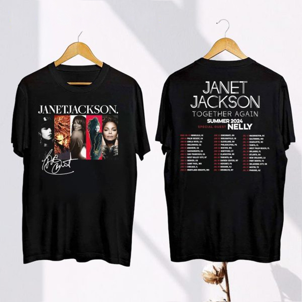 Janet Jackson Together Again Summer Tour Shirt Janet Jackson Merch Gifts For Music Lovers