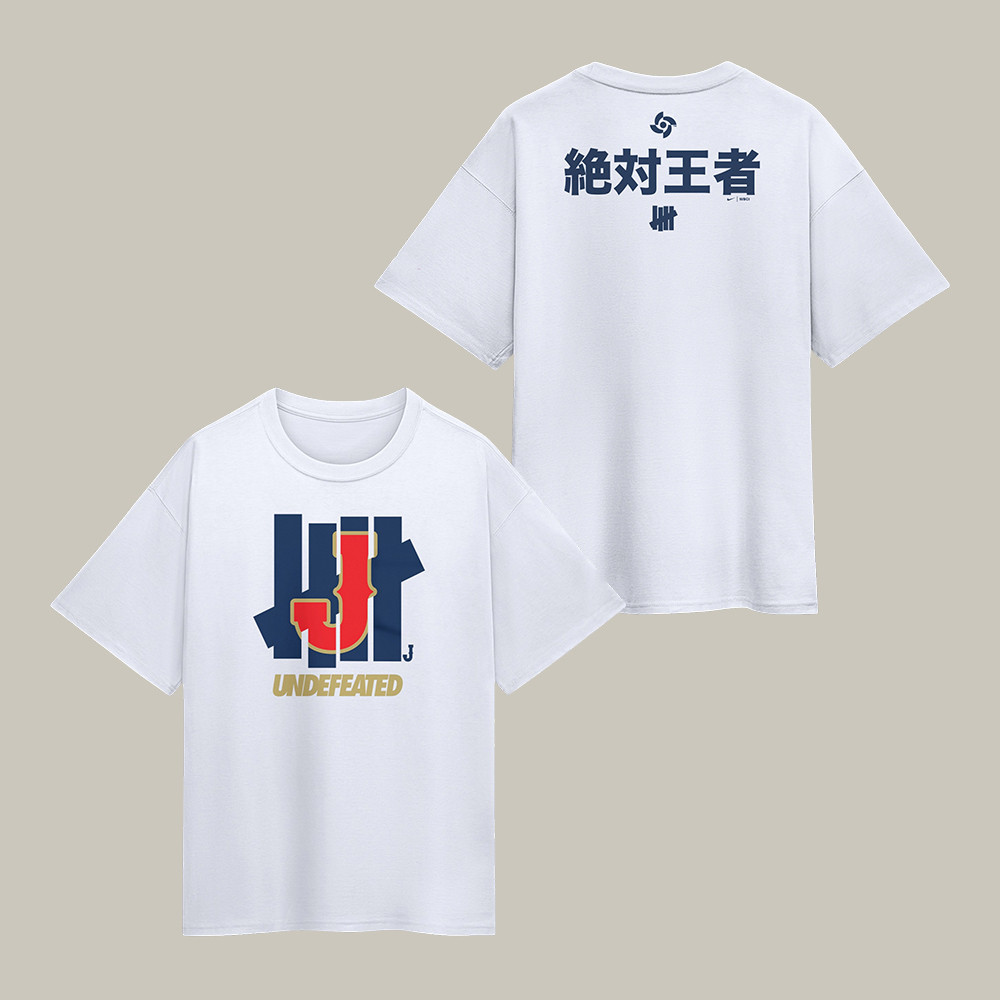 Japan Baseball x Undefeated World Baseball Classic T-Shirt Japan Baseball Team Shirt Fan Gear