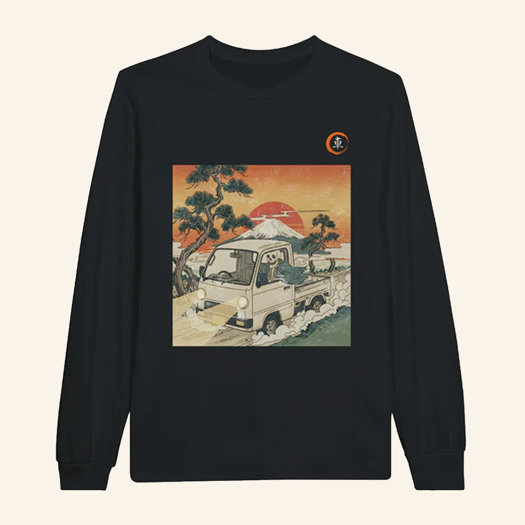 Japan Car Direct Merch Ukiyo E X JDM Long Sleeve T-Shirt Christmas Gift Ideas For Dad Japan Car Direct Merch Ukiyo E X JDM Long Sleeve T-Shirt Christmas Gift Ideas For Dad