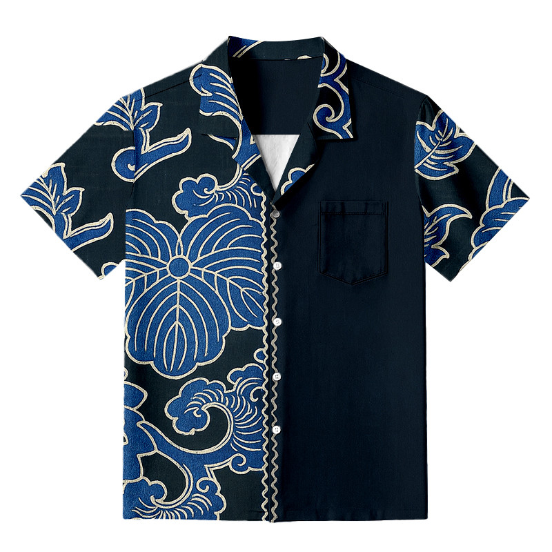 Japanese Aloha Hawaiian Shirt Traditional Japanese Patterns Unique Presents For Him