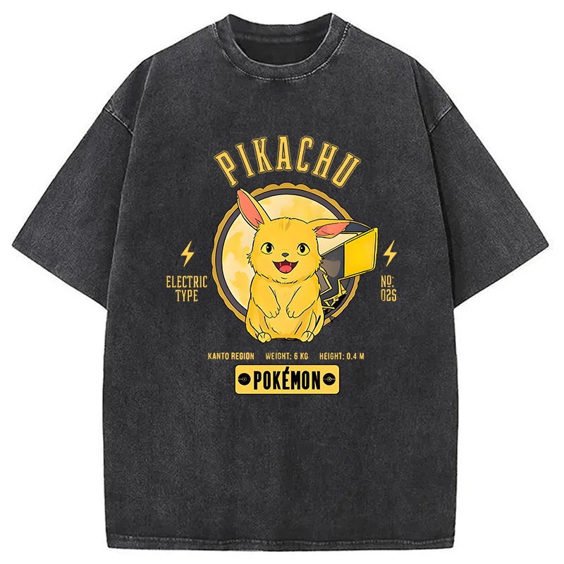 Japanese Anime Washed T-Shirt Soft Comfortable Daily T Shirt Gifts For Brother