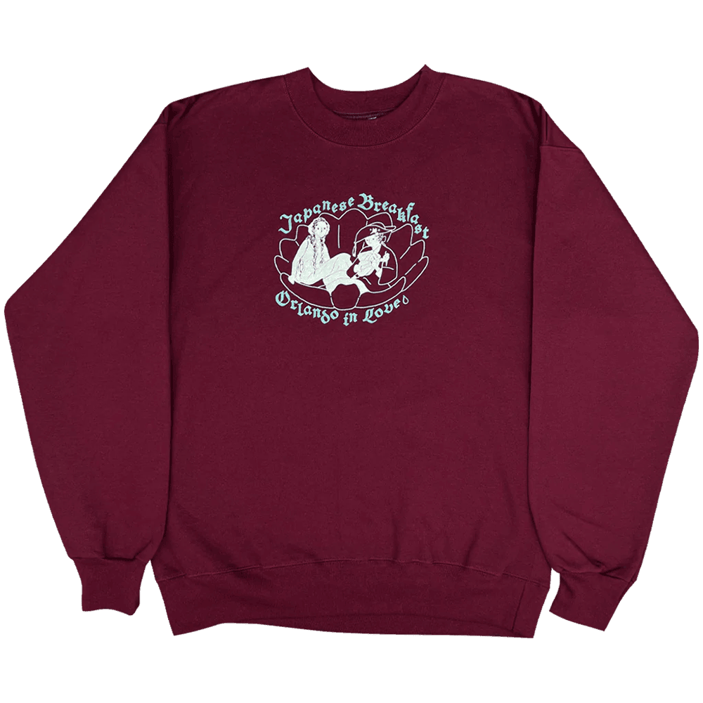 Japanese Breakfast Merch JB Orlando In Love Maroon Sweatshirt Good Fathers Day Gifts Japanese Breakfast Merch JB Orlando In Love Maroon Sweatshirt Good Fathers Day Gifts