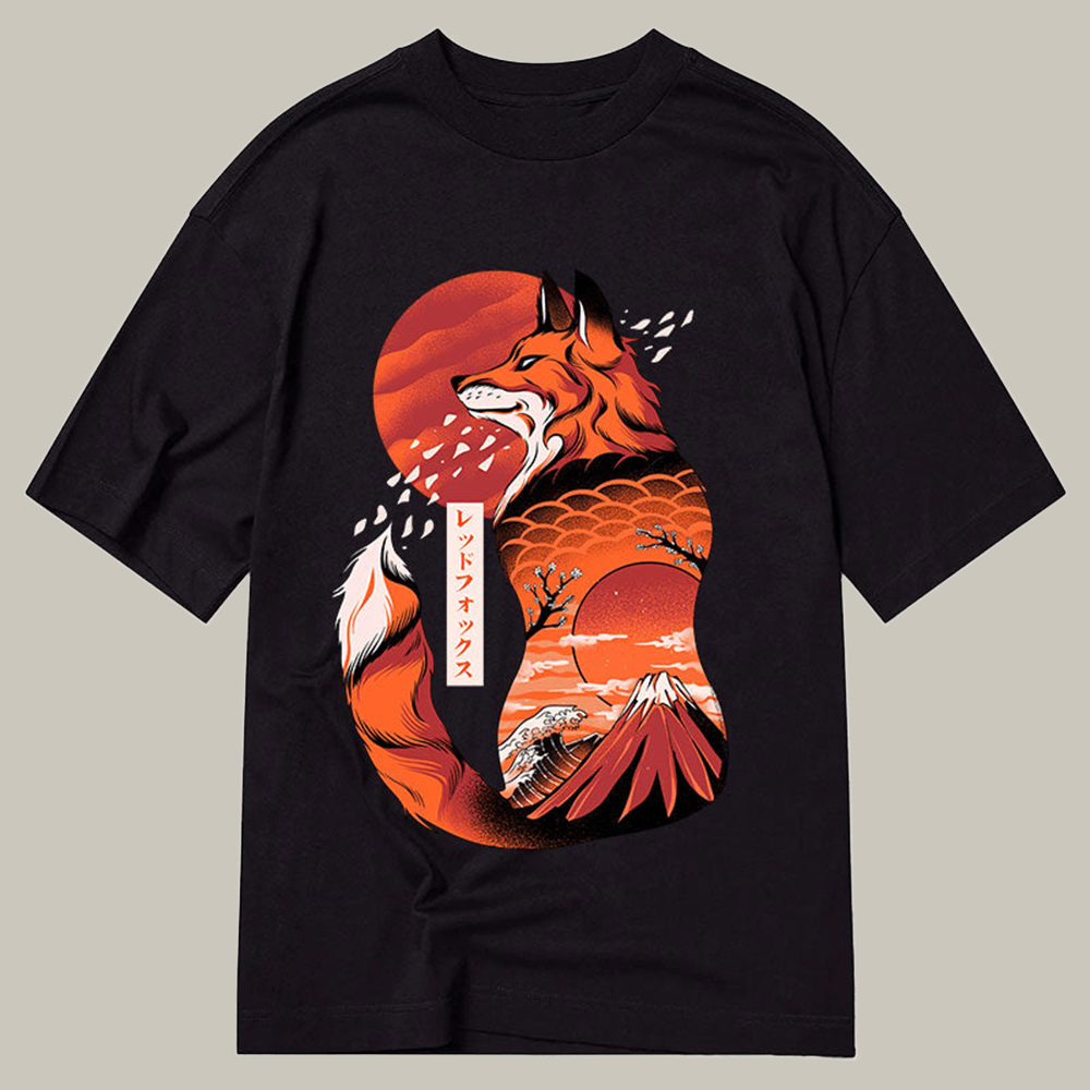 Japanese Fox Kitsune Tattoo Classic T-Shirt Meme Merch Gifts For Fox Lovers