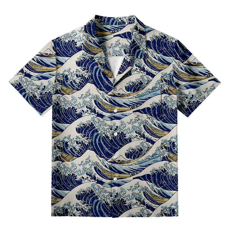 Japanese Great Wave Aloha Hawaiian Shirt Japanese Art Clothing Best Gifts For Art Lovers