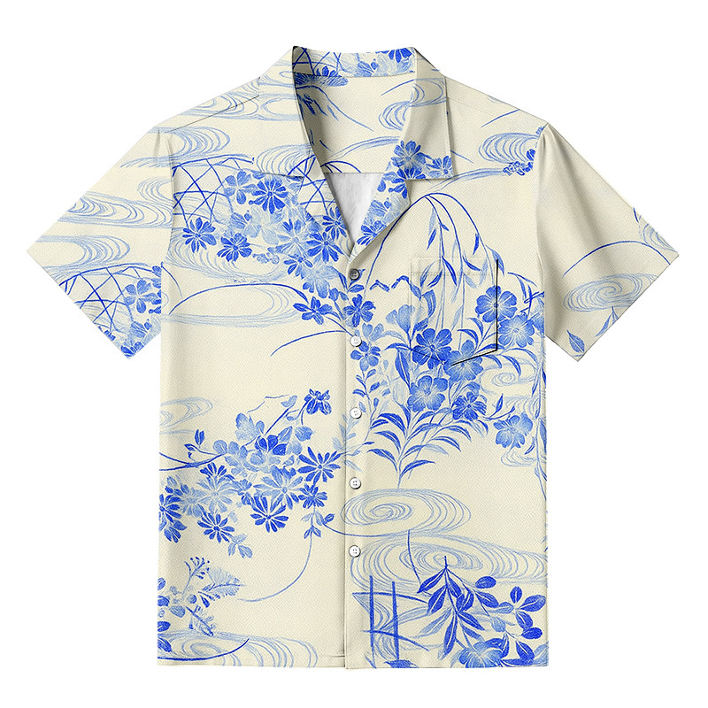 Japanese Kimonos Hawaiian Shirt Japanese Art Clothing Best Gifts For Boyfriend