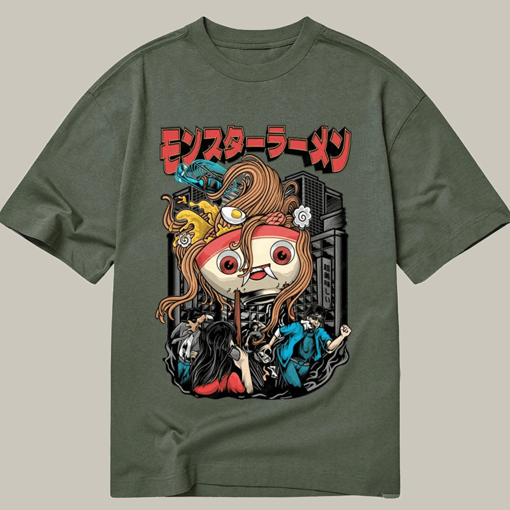Japanese Monster Ramen Classic T-Shirt Meme Shirt Gifts For Mosnter Lovers