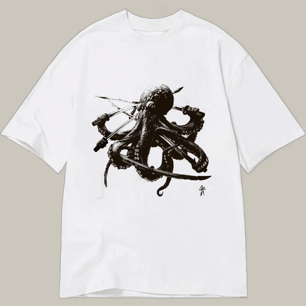 Japanese Octopus Classic T-Shirt Meme Merch Funny Meme Gifts For Octopus Lovers