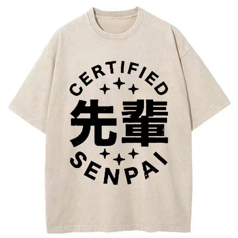Japanese Predecessors Washed T-Shirt Everyday Comfort Graphic Shirt Gifts For BFF