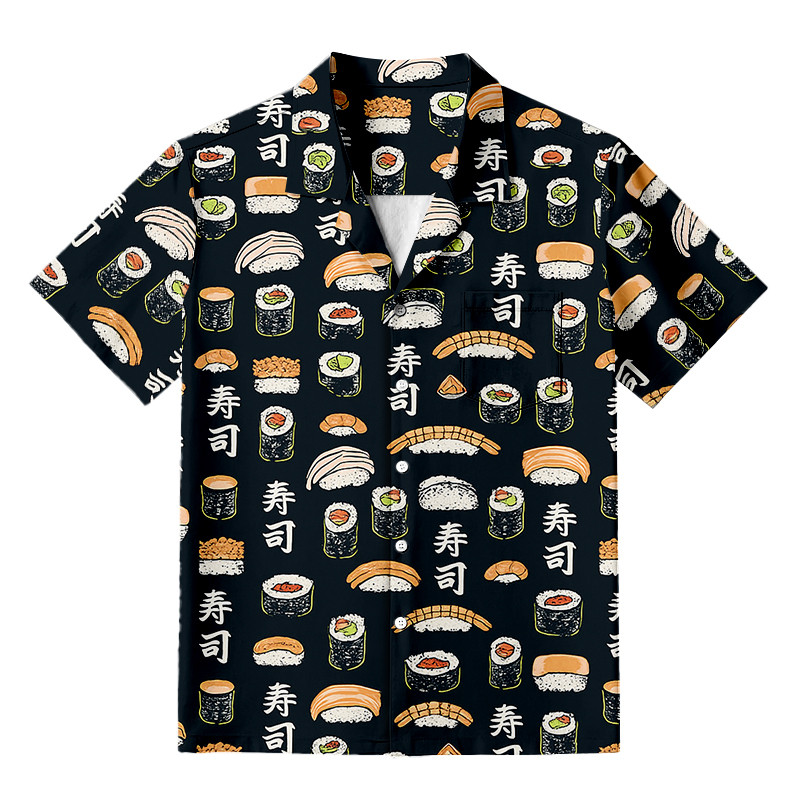 Japanese Sushi Aloha Hawaiian Shirt Japanese Art Clothing Gifts For Sushi Lovers