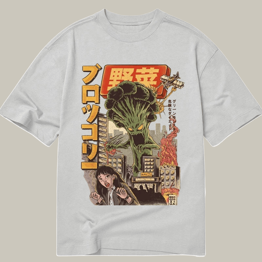 Japanese The Broccozilla Classic T-Shirt Japanese Art Shirt Meme Merch Gift Ideas