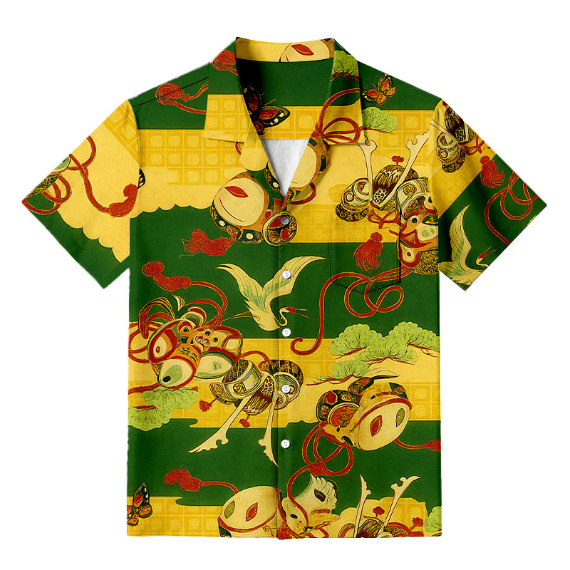 Japanese Vinatge Pattern Hawaiian Shirt Japanese Art Clothing Best Gifts For Fantasy Lovers