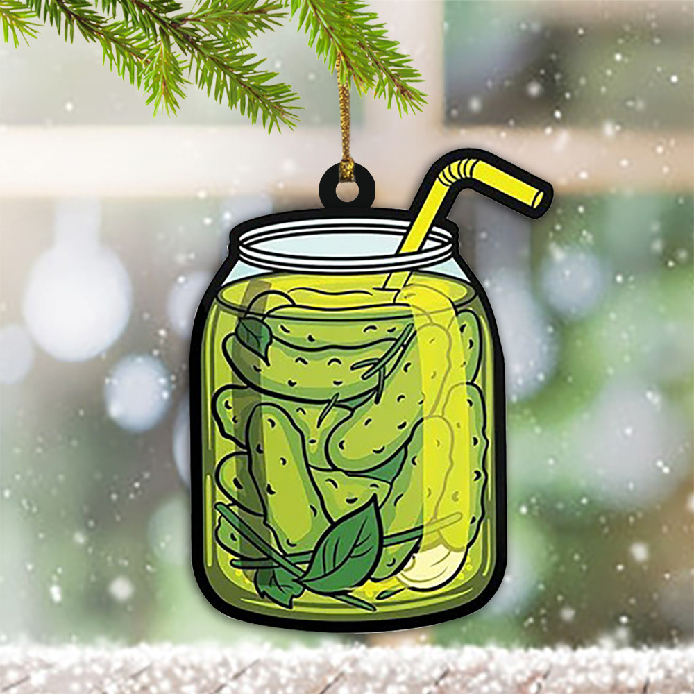 Jar Of Pickles Pickle Christmas Ornament Xmas Tree Ornament Decorations