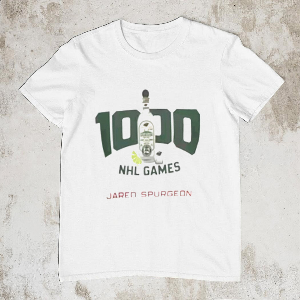 Jared Spurgeon Minnesota Wild 1000 NHL Games T-Shirt Hockey Milestone Fan Gear Best Gift For Wild Fans