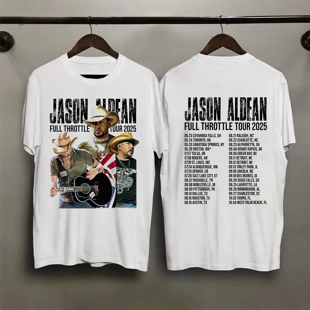 Jason Aldean Full Throttle Country Fans Gift Tour 2025 T-Shirt Best Gift For Music Fans