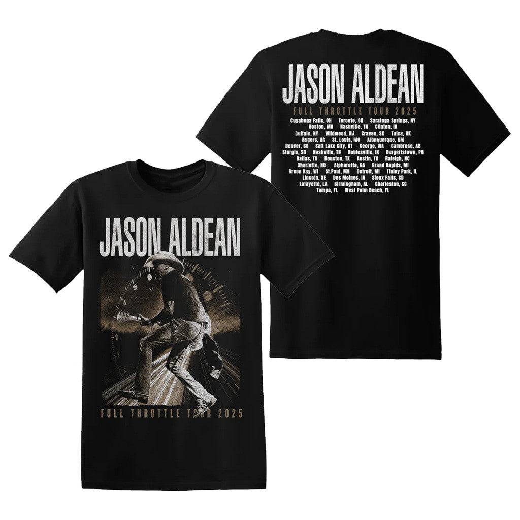 Jason Aldean Merch Tour 2025 Full Throttle Tour T-Shirt Gift Ideas For Music Lovers