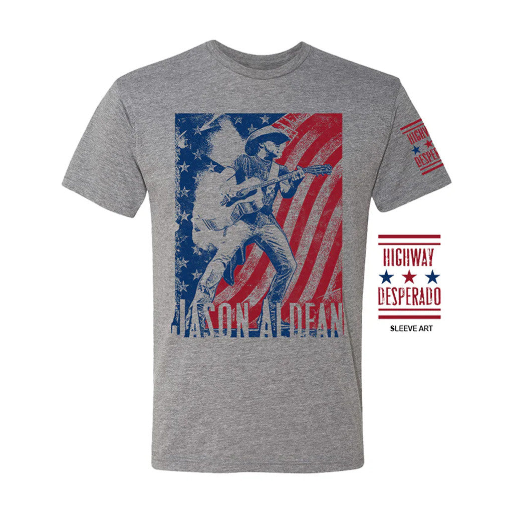 Jason Aldean Merch Tour 2025 Highway Desperado American T-Shirt Gift Ideas For Music Lovers Jason Aldean Merch Tour 2025 Highway Desperado American T-Shirt Gift Ideas For Music Lovers