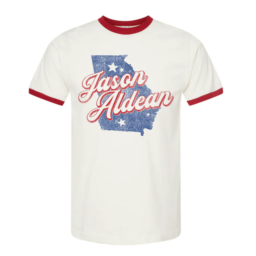 Jason Aldean Merch Tour 2025 Jason Aldean Ringer T-Shirt Gifts For Friends Jason Aldean Merch Tour 2025 Jason Aldean Ringer T-Shirt Gifts For Friends
