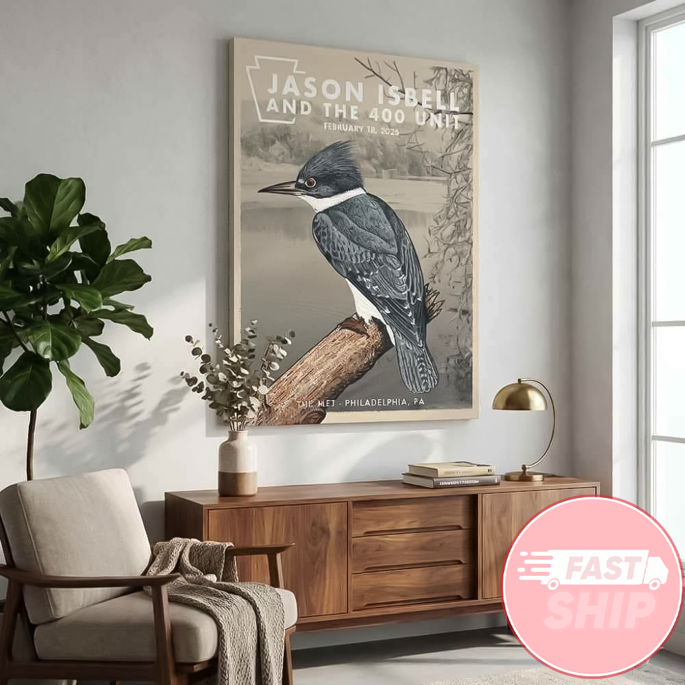 Jason Isbell and the 400 Unit The Met Philadelphia Concert Winter 2026 Tour Gig Poster Wall Art