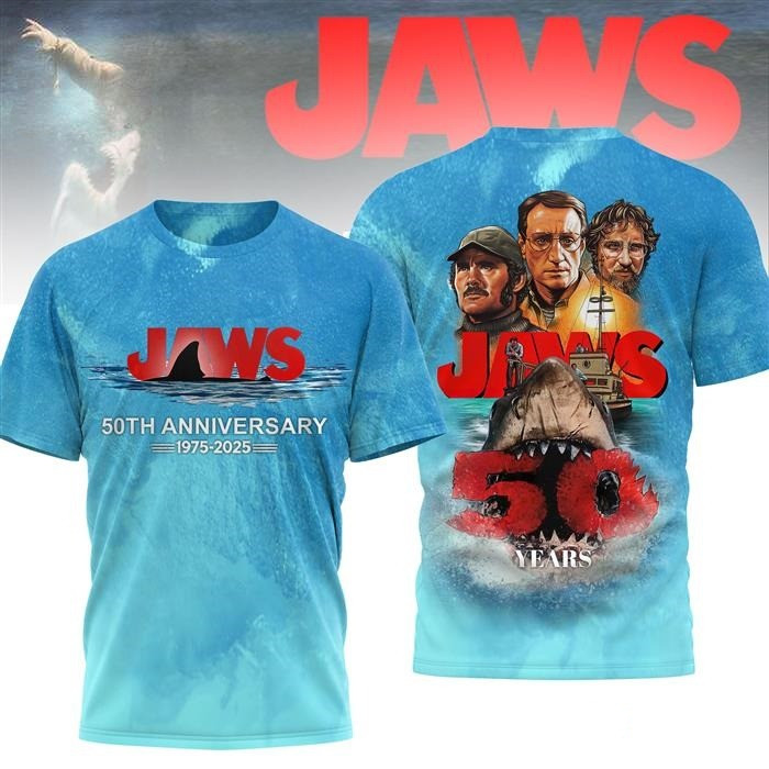 Jaw Shark Thank You For The Memories 50 Years T-Shirt Fans Gift Ideas