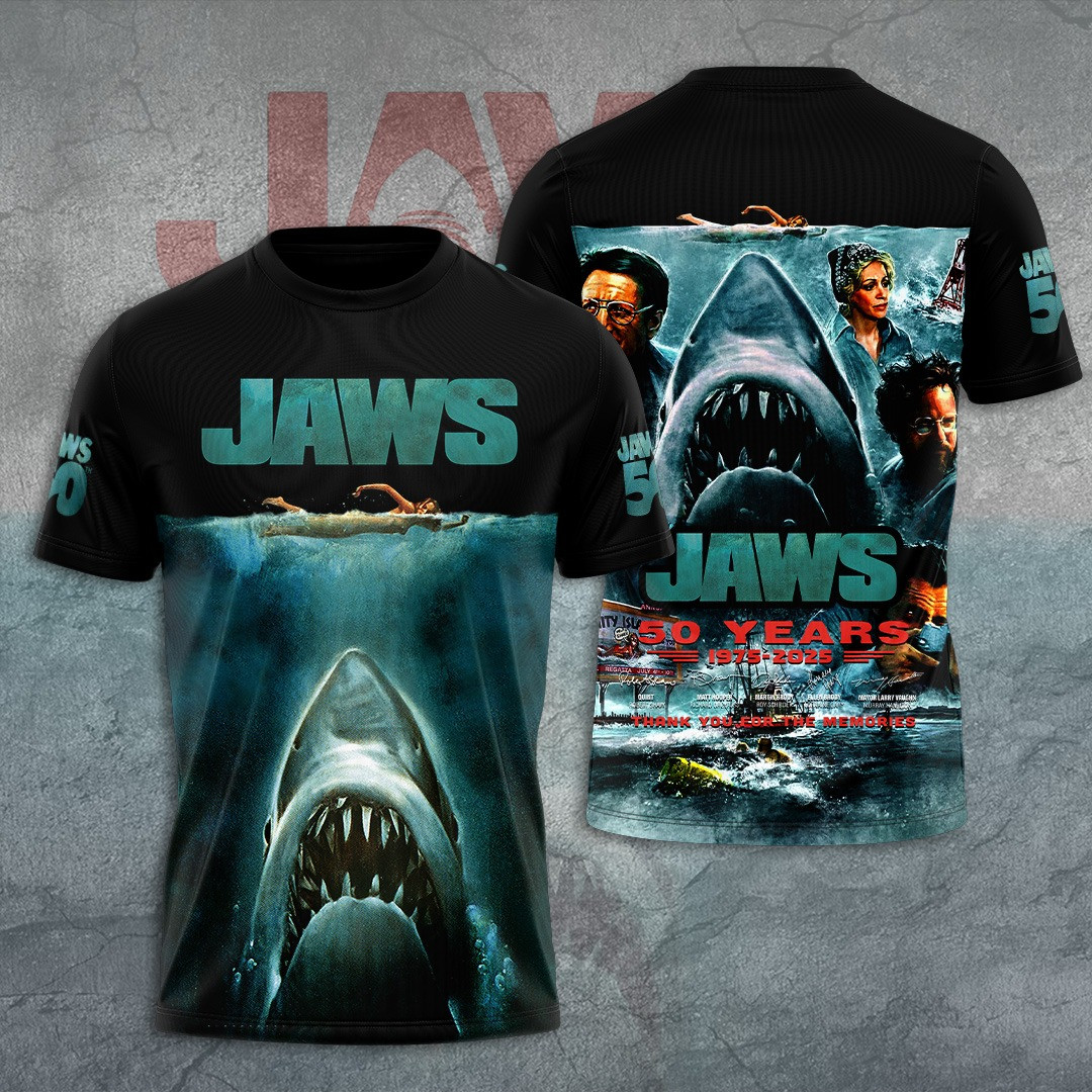 Jaws 50th Anniversary Thank You For Your Memmories T-Shirt Unique Gifts For Movie Lovers