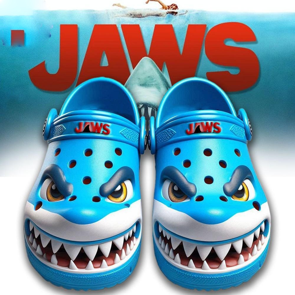 JAWS Movie Limited Edition Crocs Clogs Shoes Movie Enthusiast Gifts