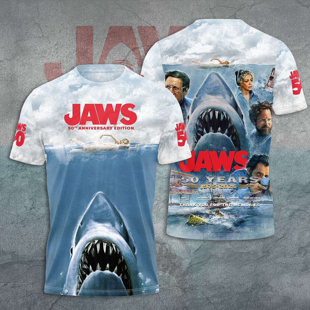 Jaws Thank You For Your Memmories 50th Anniversary T-Shirt Best Gifts For Fan Lovers