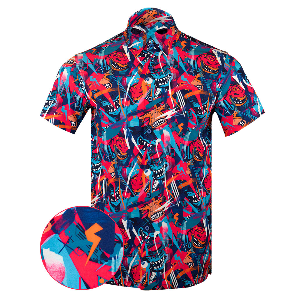 Jawsome Button Down Shirt Tactical Shirt Hawaii Style Gifts For Brother