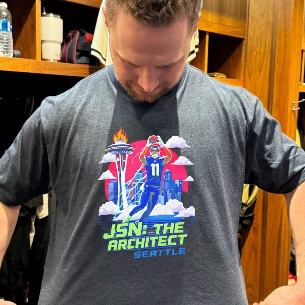 Jaxon Smith Njigba Seattle Seahawks The Architect Shirt Seahawks Merch Fans Gifts
