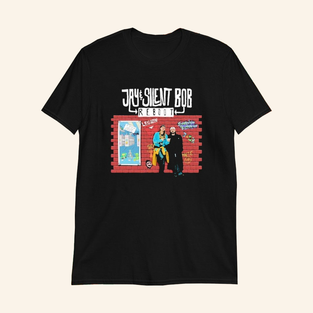 Jay And Silent Bob Reboot Graffiti Wall Collab Reboot T-Shirt Jay And Silent Bob Merch