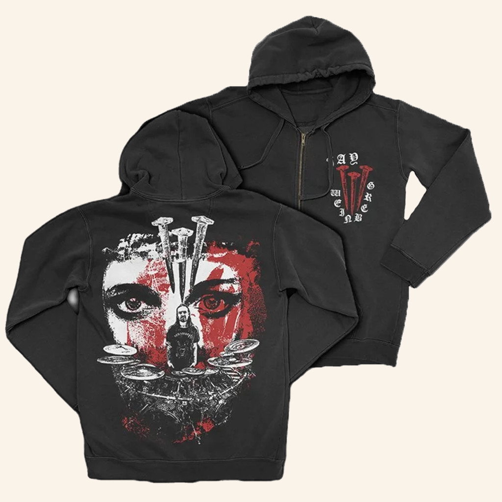 Jay Weinberg Merch JW X Garjk Collab Zip Hoodie Cool Gifts For Music Lovers